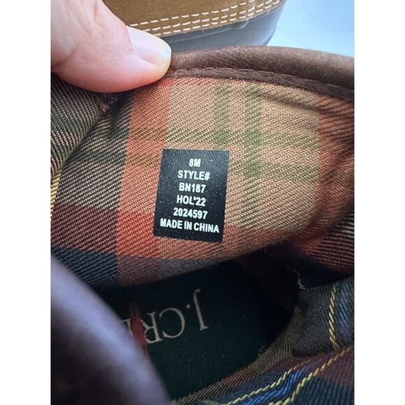 J. Crew Heritage Duck Boots Brown Mens Size 8 - Picture 6 of 7